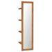 Veggspeil med hyller 30x30x120 cm heltre teak