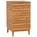 Skittentøyskurv 40x40x70 cm heltre teak