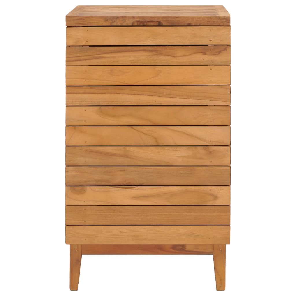 Skittentøyskurv 40x40x70 cm heltre teak