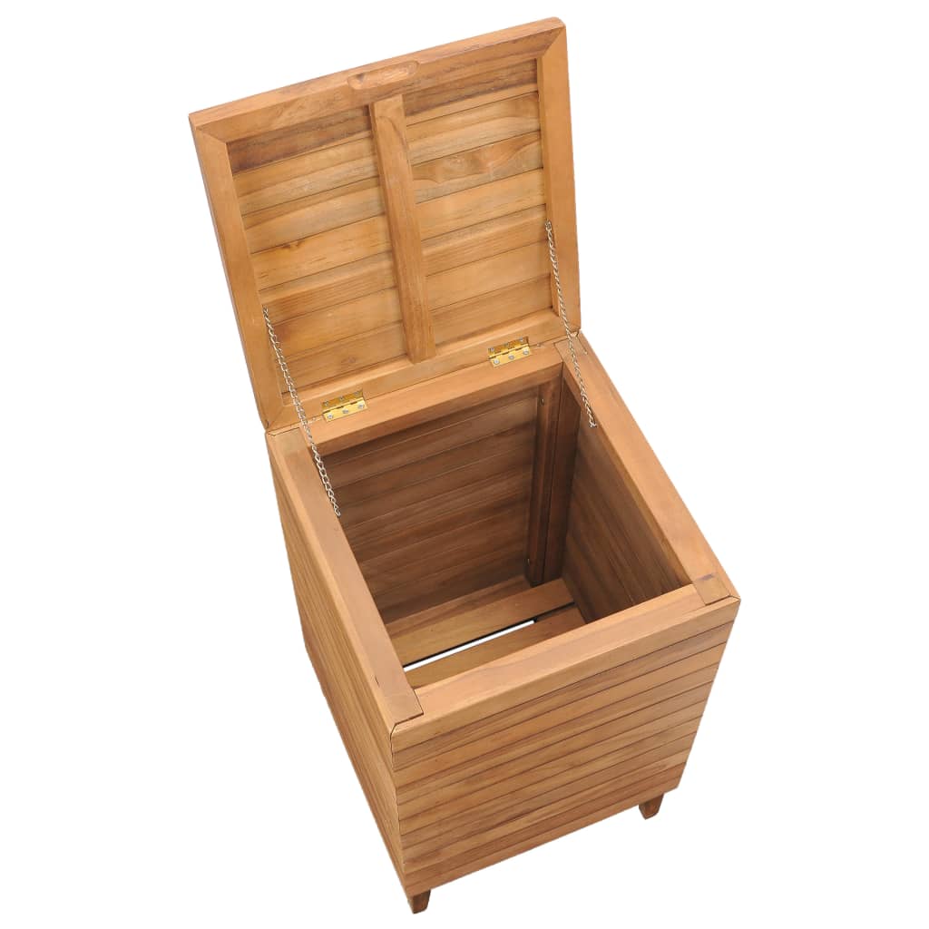 Skittentøyskurv 40x40x70 cm heltre teak