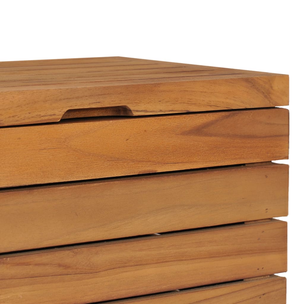 Skittentøyskurv 40x40x70 cm heltre teak