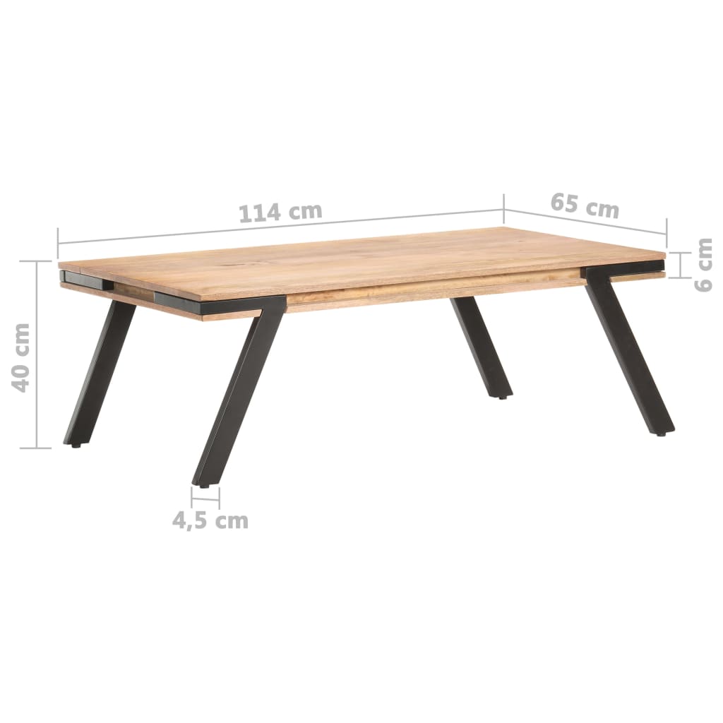 Salongbord 114x65x40 cm heltre mango