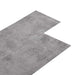 Selvheftende Gulvplank 32 pcs Sement Brun 4,46 m² PVC