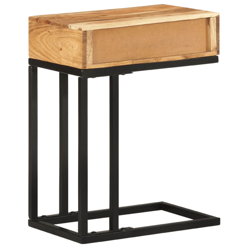 U-formet sidebord 45x30x61 cm heltre akasie