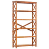Bokhylle 100x30x180 cm heltre akasie med honningfinish