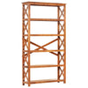 Bokhylle 100x30x180 cm heltre akasie med honningfinish