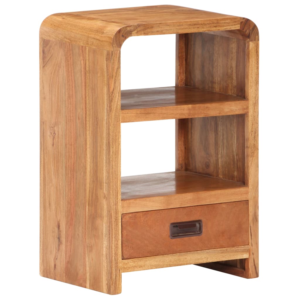 Nattbord 40x30x60 cm heltre akasie med honningfinish