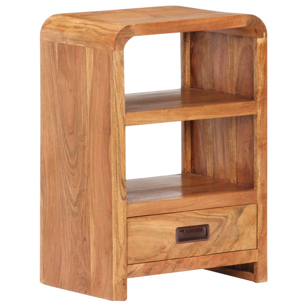 Nattbord 40x30x60 cm heltre akasie med honningfinish
