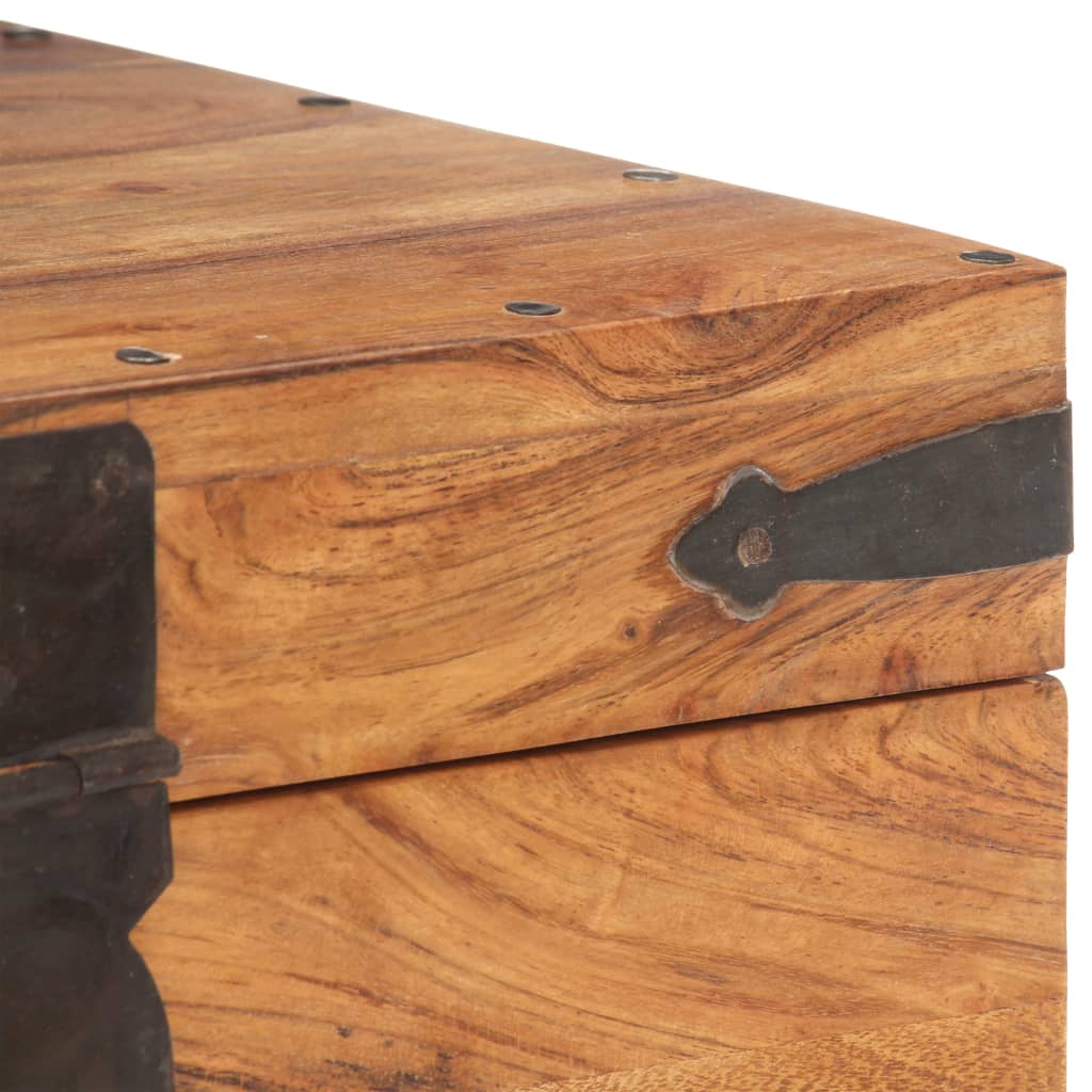 Kiste 40x40x40 cm heltre akasie