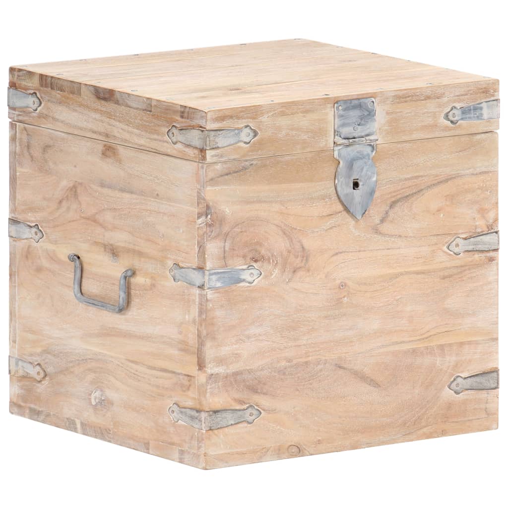 Kiste 40x40x40 cm heltre akasie