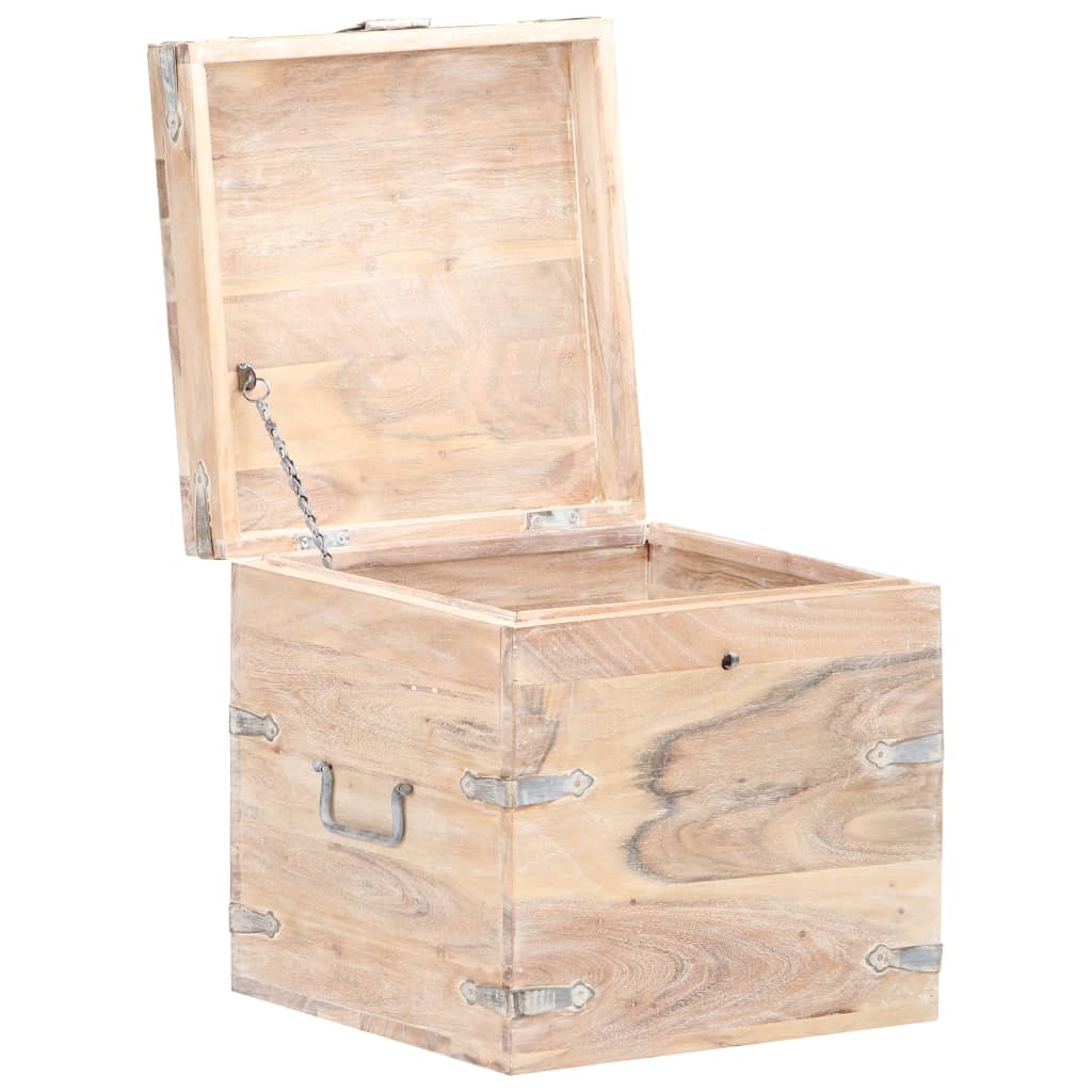 Kiste 40x40x40 cm heltre akasie