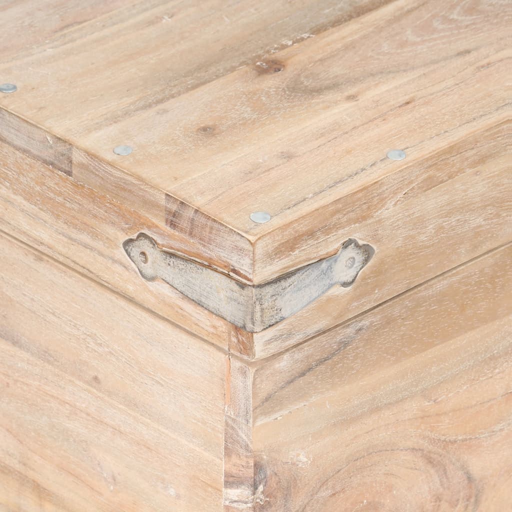 Kiste 40x40x40 cm heltre akasie