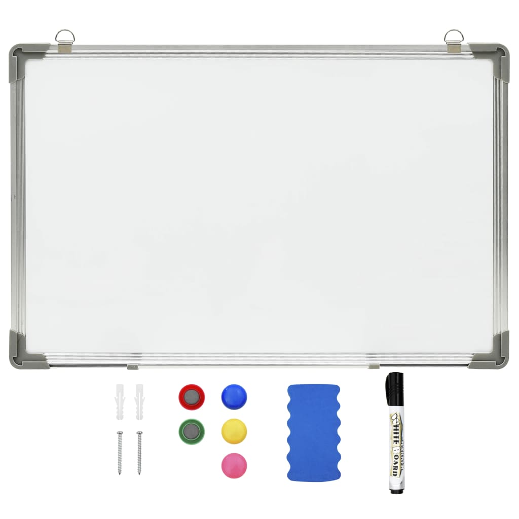 Magnetisk tørr-viskbar tavle hvit 50x35 cm stål