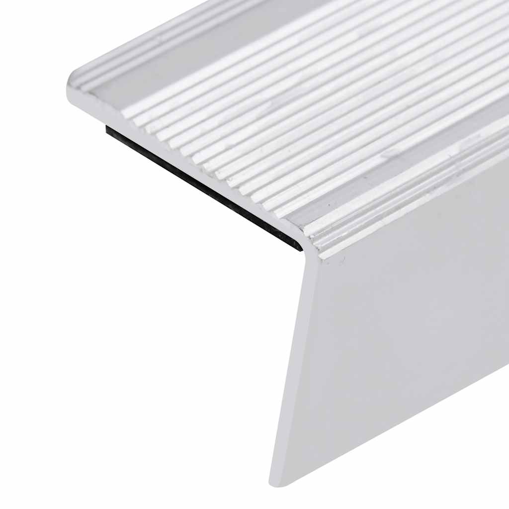 Trappeneser L-form 15 stk aluminium 90 cm sølv vidaXL