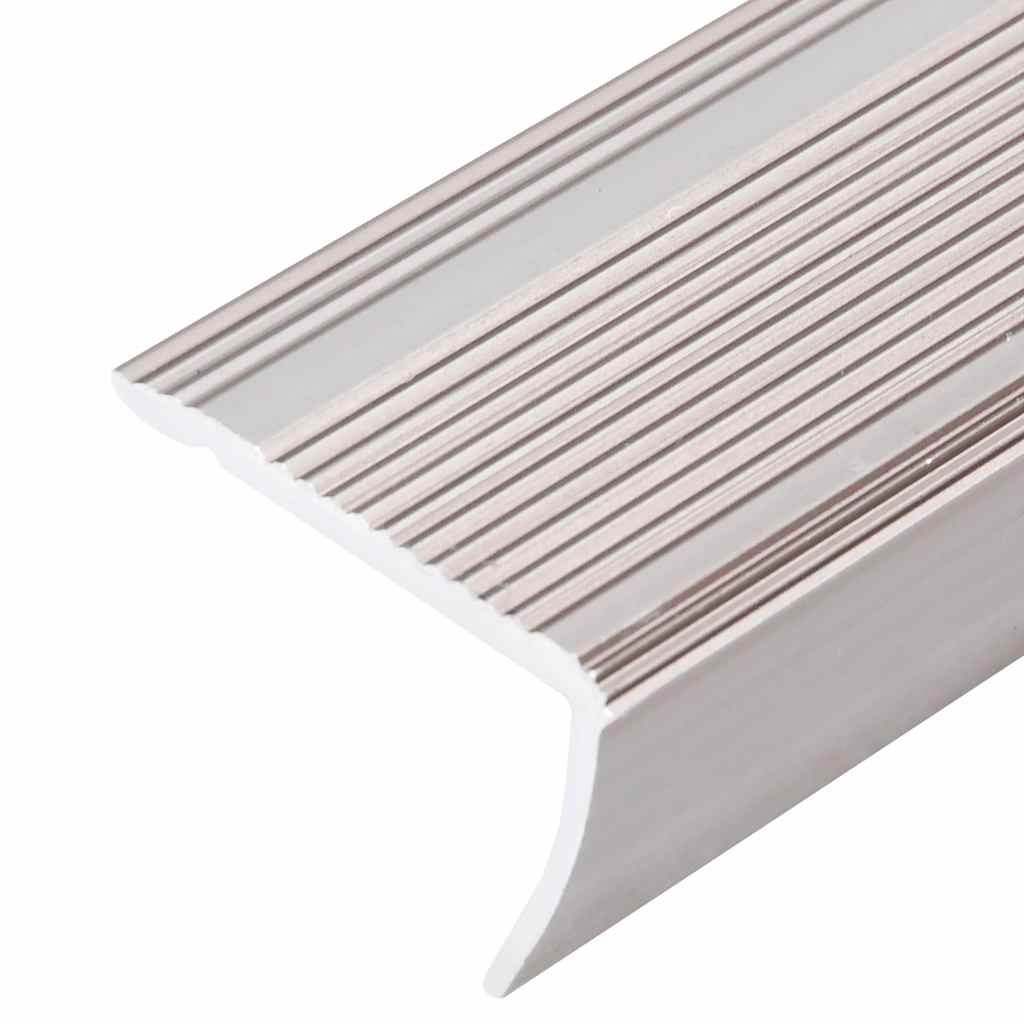 Trappeneser L-form 15 stk aluminium 90 cm champagne vidaXL