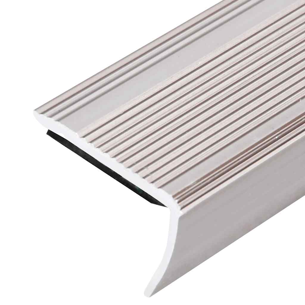 Trappeneser L-form 15 stk aluminium 90 cm champagne vidaXL