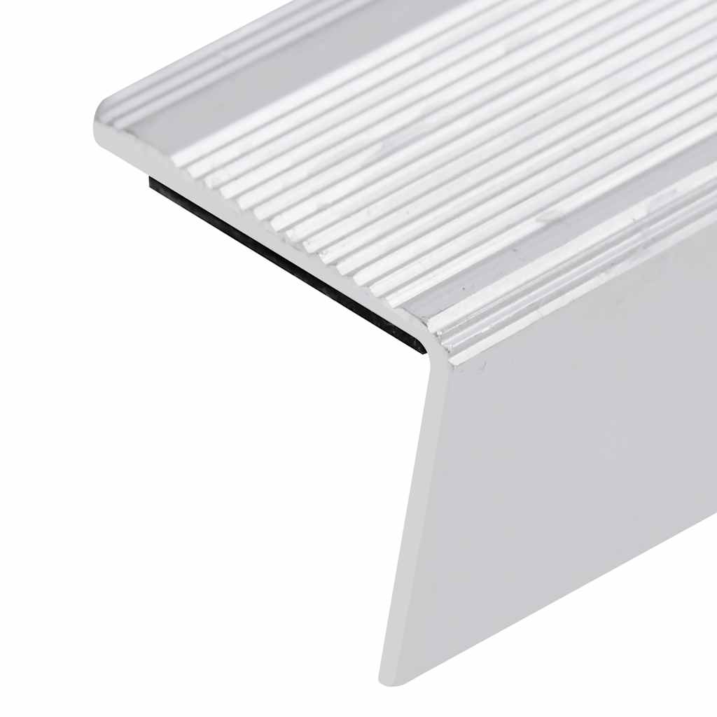Trappeneser L-form 5 stk aluminium 100 cm sølv vidaXL