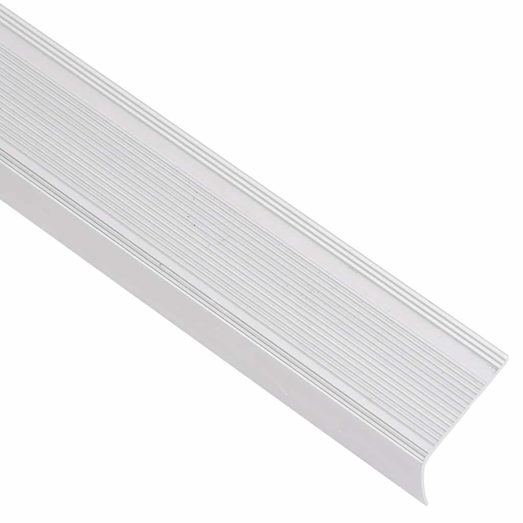Trappeneser L-form 15 stk aluminium 100 cm sølv vidaXL