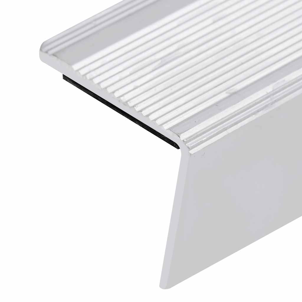 Trappeneser L-form 15 stk aluminium 100 cm sølv vidaXL
