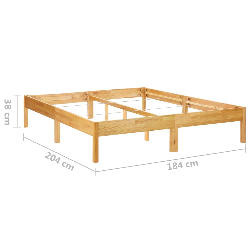 Sengeramme heltre eik 180x200 cm