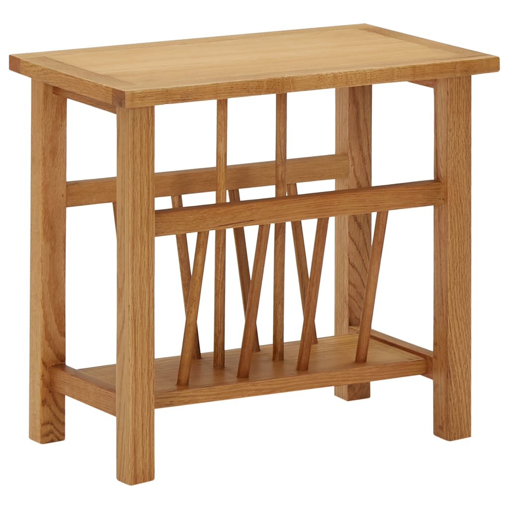 Magasinbord 45x27x42 cm heltre eik