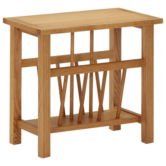 Magasinbord 45x27x42 cm heltre eik