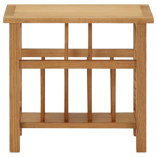 Magasinbord 45x27x42 cm heltre eik