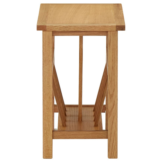 Magasinbord 45x27x42 cm heltre eik