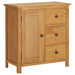 Skap 70x35x75 cm heltre eik