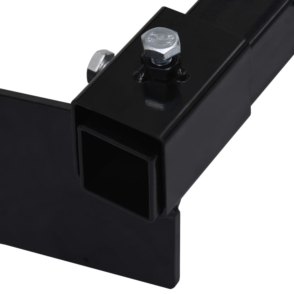 Snøplogadapter for gressklipper svart