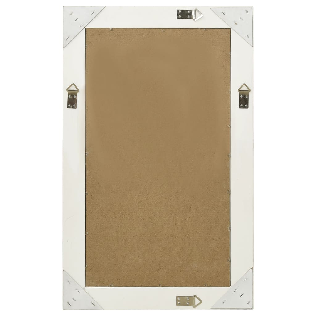 Veggspeil barokkstil 50x80 cm hvit