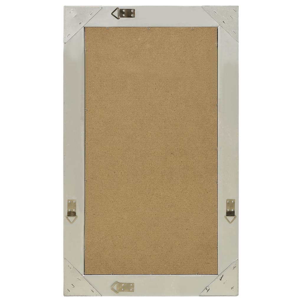 Veggspeil barokkstil 50x80 cm sølv