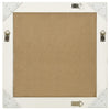 Veggspeil barokkstil 60x60 cm hvit