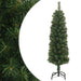 Slankt kunstig juletre med stativ grønn 150 cm PVC vidaXL
