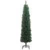 Slankt kunstig juletre med stativ grønn 210 cm PVC