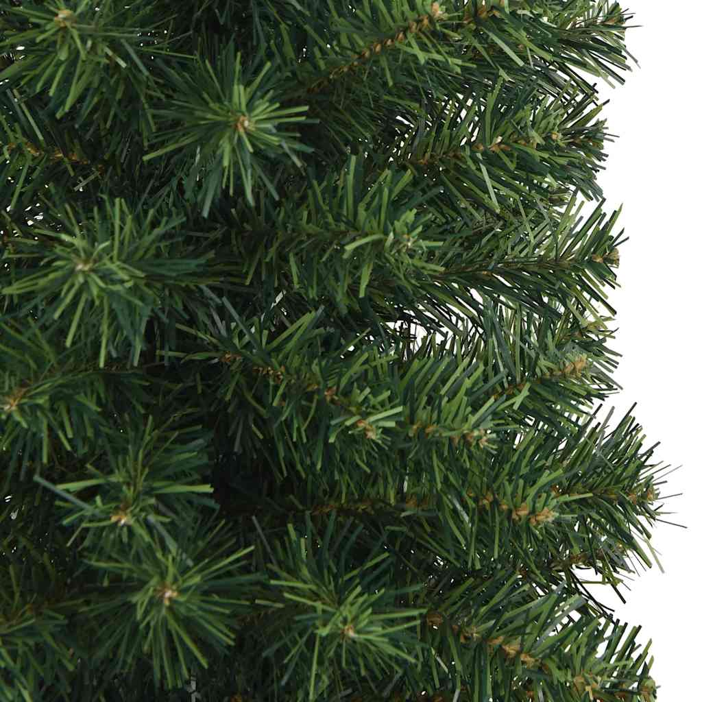 Slankt kunstig juletre med stativ grønn 240 cm PVC vidaXL