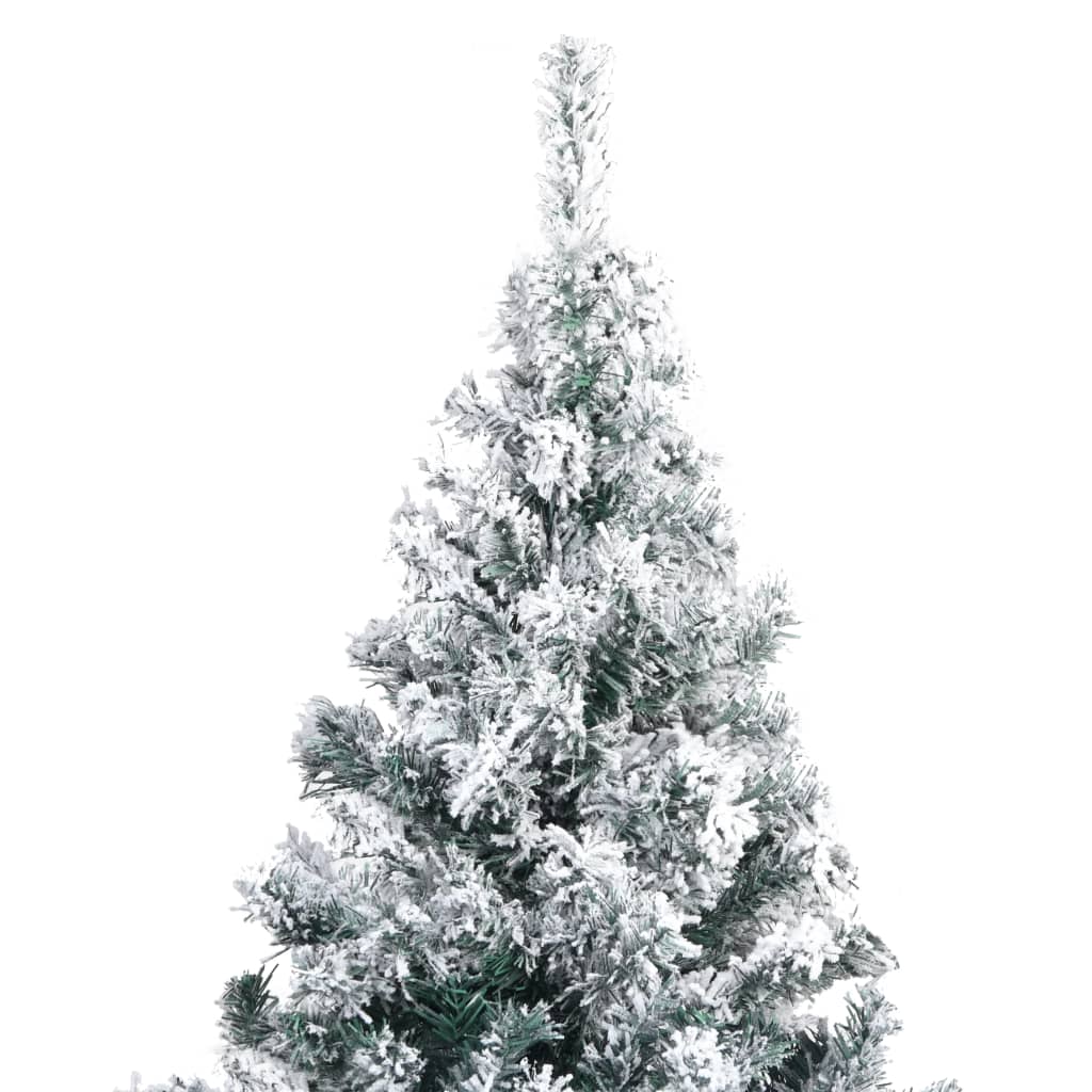 Kunstig juletre med flokket snø grønn 180 cm