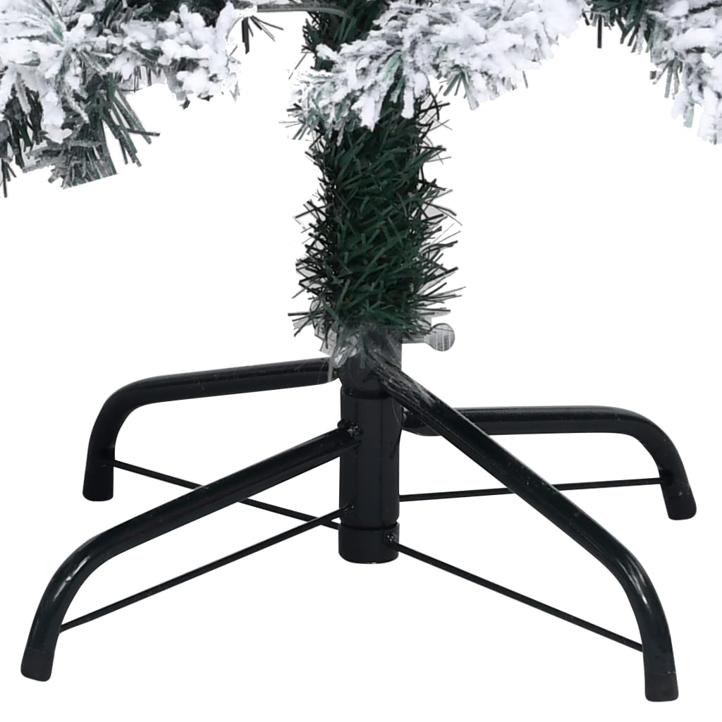 Kunstig juletre med flokket snø grønn 180 cm