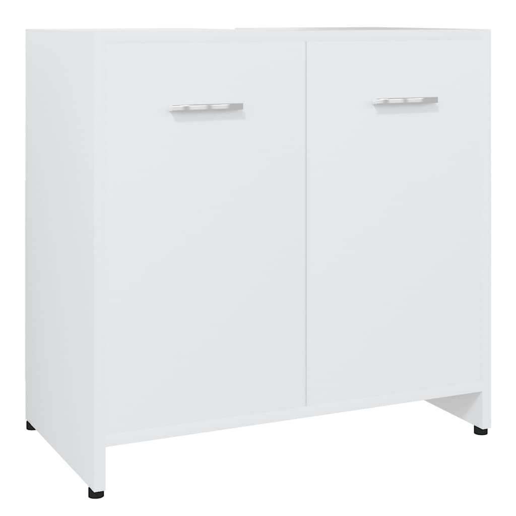 Baderomsskap hvit 60x33x61 cm konstruert tre