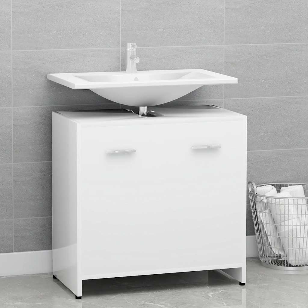 Baderomsskap hvit 60x33x61 cm konstruert tre