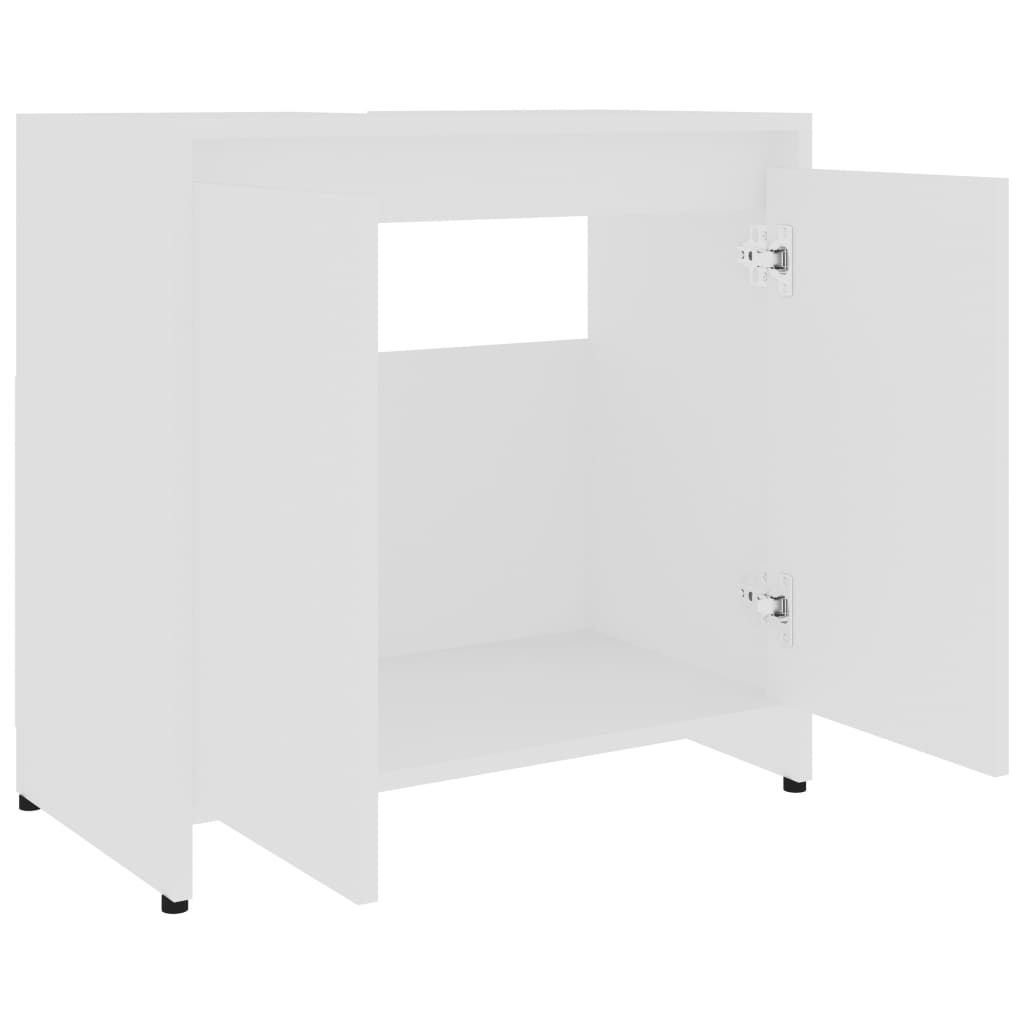 Baderomsskap hvit 60x33x61 cm konstruert tre