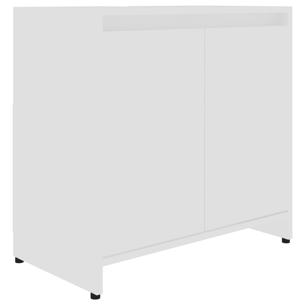 Baderomsskap hvit 60x33x61 cm konstruert tre