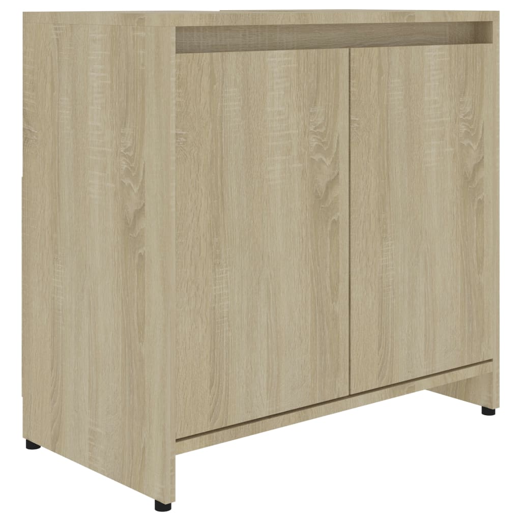 Baderomsskap sonoma eik 60x33x61 cm konstruert tre