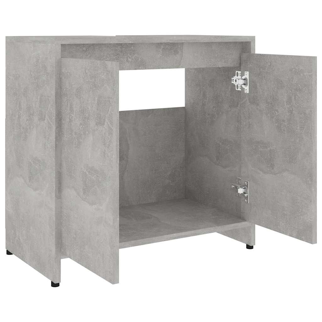 Baderomsskap betonggrå 60x33x61 cm konstruert tre