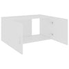Veggmontert skap hvit 80x39x40 cm konstruert tre
