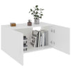 Veggmontert skap hvit 80x39x40 cm konstruert tre