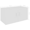 Veggmontert skap hvit 80x39x40 cm konstruert tre