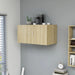 Veggmontert skap sonoma eik 80x39x40 cm konstruert tre