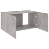 Veggmontert skap betonggrå 80x39x40 cm konstruert tre