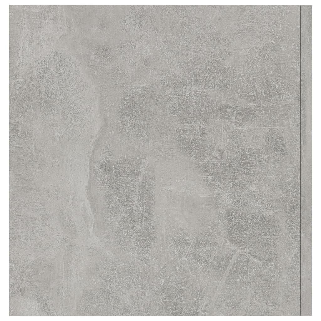 Veggmontert skap betonggrå 80x39x40 cm konstruert tre